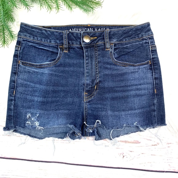 American Eagle Outfitters Pants - 👖|•AEO•| Hi-Rise Jegging Cut Off Shorty Shorts👖